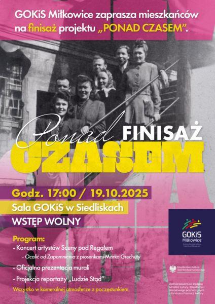 Finisaż projektu „Ponad czasem” w sali GOKiS w Siedliskach