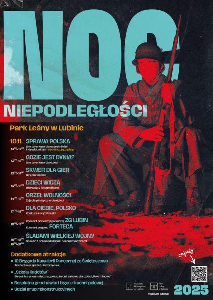 Noc Niepodległości w Parku Leśnym w Lubinie