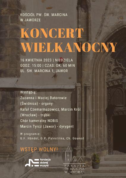 Uczta dla melomanów w Jaworze: koncert wielkanocny na organy, dwie trąbki i chór