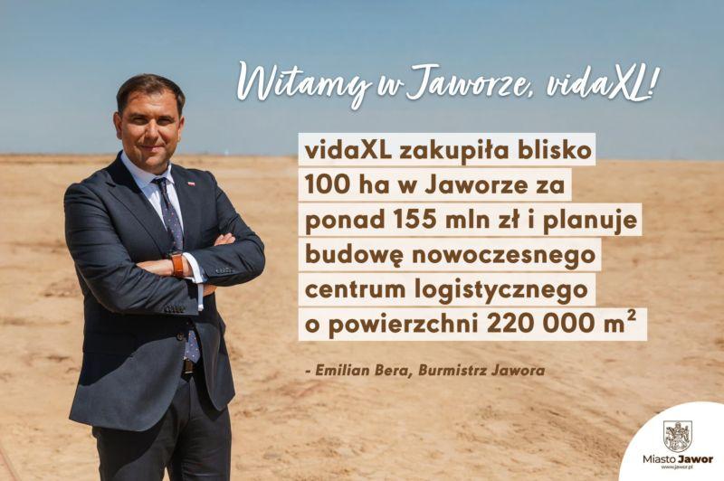 Kolejny wielki inwestor w Jaworze! vidaXL kupuje 100 hektarów !