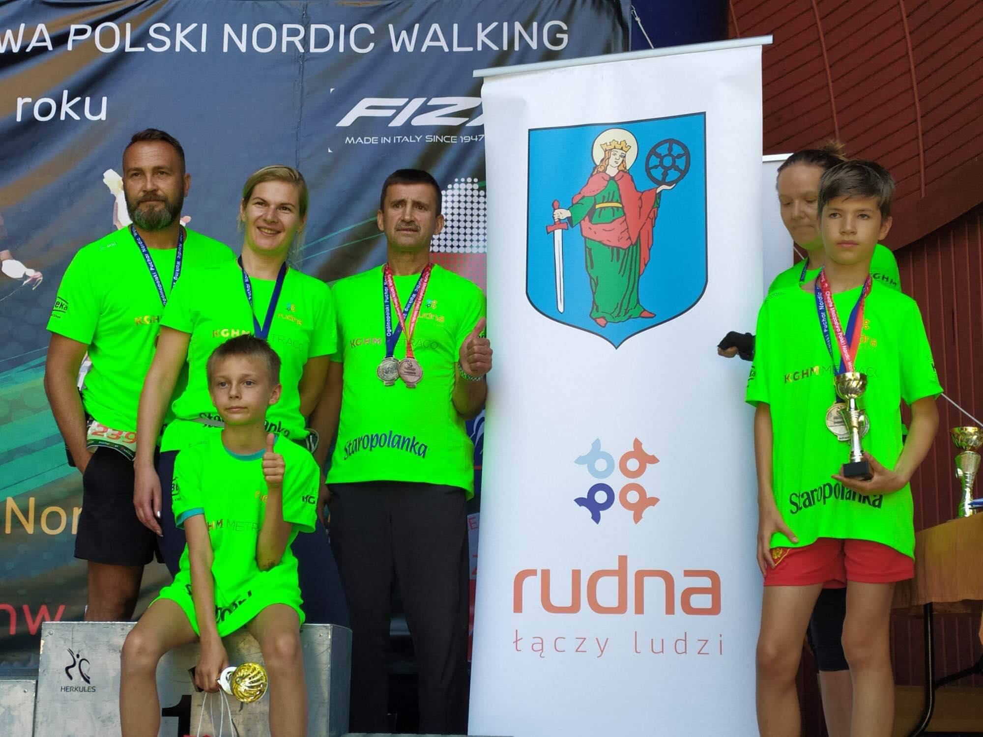 Nordic walking z Rudnej w podwójnym złocie