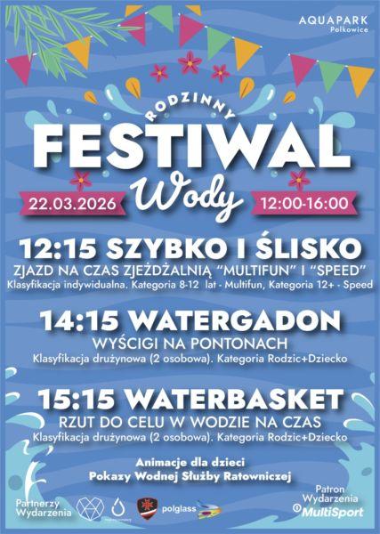 Rodzinny Festiwal Wody w Aquaparku Polkowice