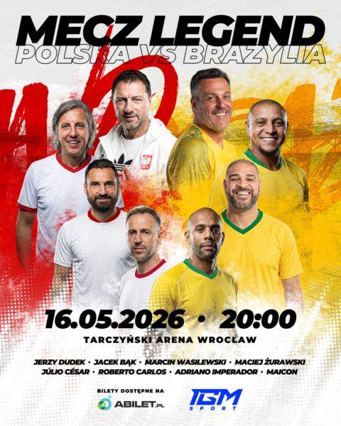Mecz Piłkarskich Legend: Polska vs Brazylia