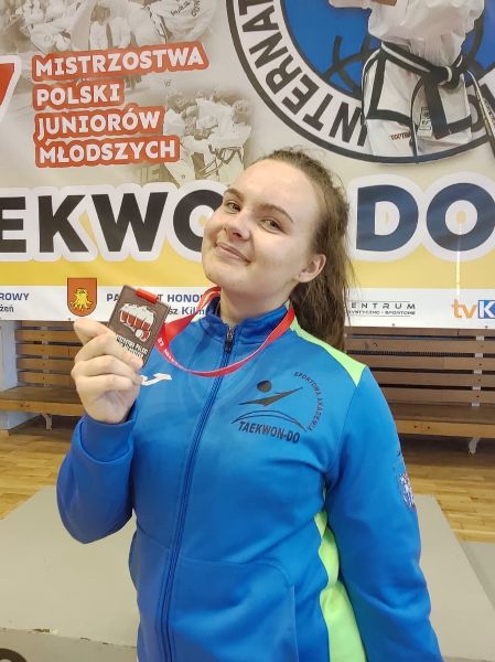 Amelia Wzorek medalistką MP juniorów młodszych w taekwon-do