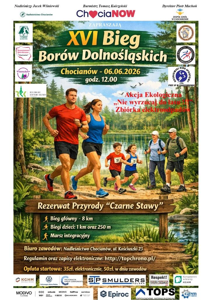 XVI Bieg Borów Dolnośląskich już 6 czerwca! Biegamy, maszerujemy i dbamy o środowisko