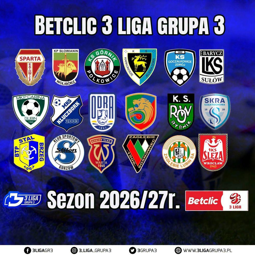 3 liga w komplecie. Silna sportowo, atrakcyjna kibicowsko. Będzie się działo...
