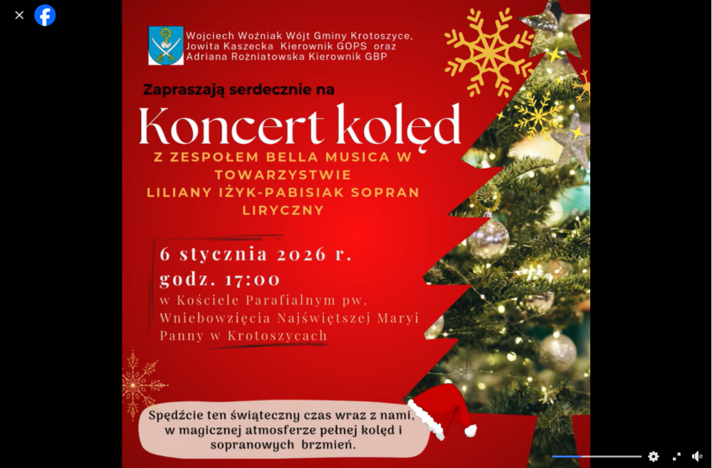 Zapraszamy na magiczny Koncert Kolęd w Krotoszycach 