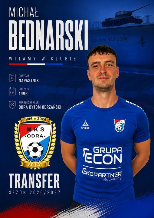 Dwie transferowe bomby w regionie! Bednarski w Odrze Ścinawa, Wacławczyk w Arce Trzebnice
