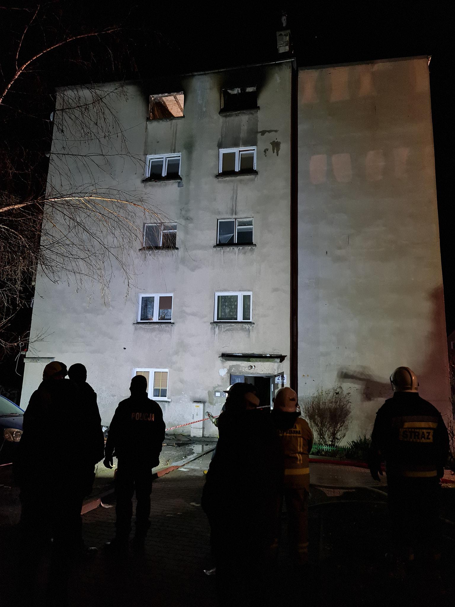 Tragiczny pożar budynku mieszkalnego 