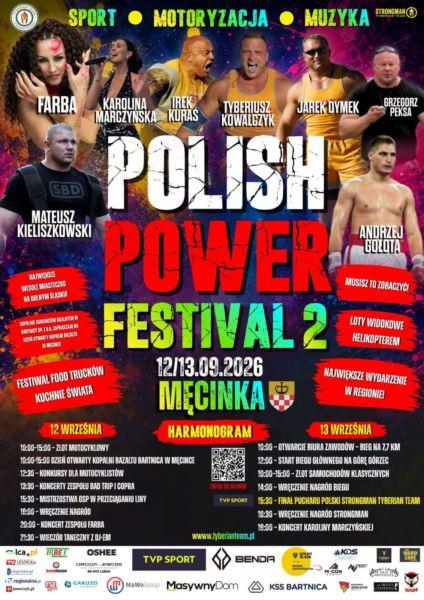 POLISH POWER FESTIVAL II – MĘCINKA 2026 Dwa dni sportu, muzyki, motoryzacji i wielkich emocji!