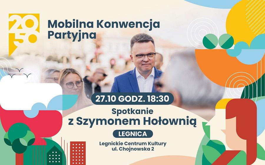 Szymon Hołownia przyjeżdża na spotkanie do Legnicy