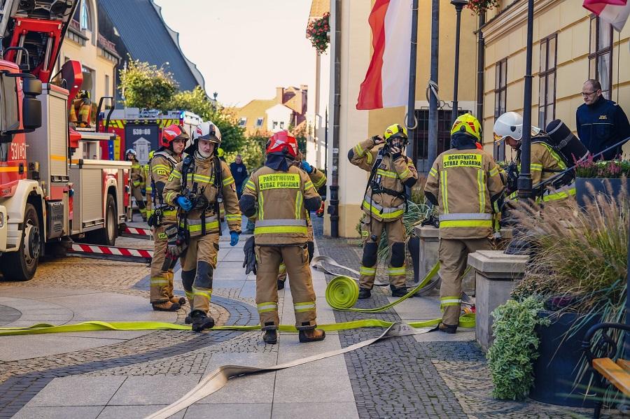 Ewakuacja ratusza i przedszkola