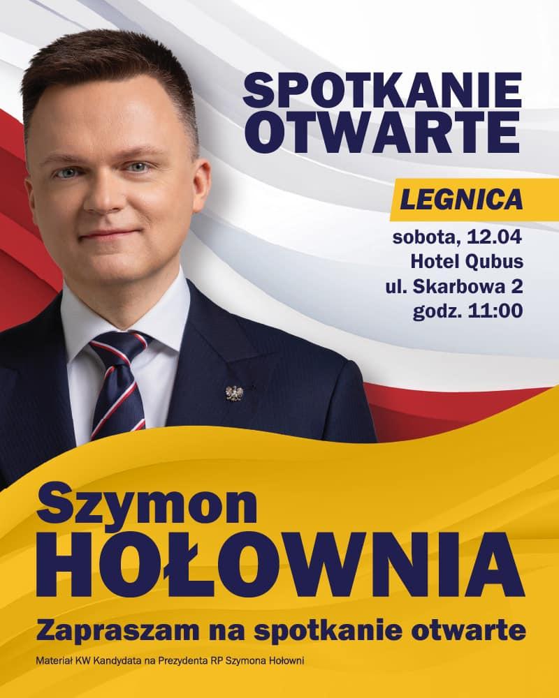 Sz. Hołownia zaprasza na spotkanie w Legnicy już w sobotę