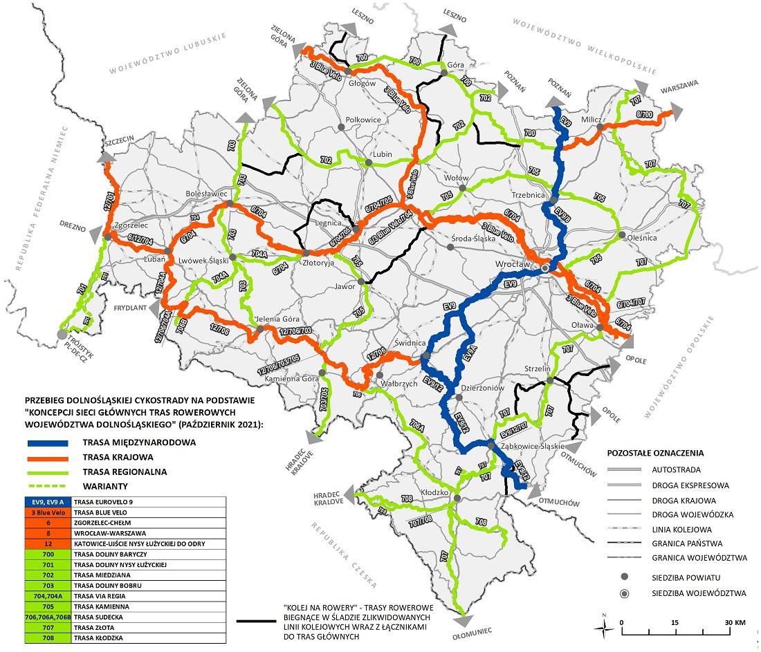 Cyklostradą w trzech kierunkach