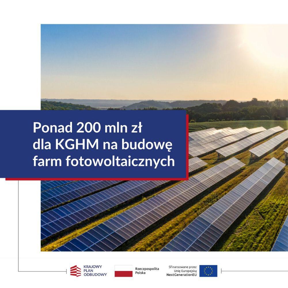Środki z KPO wspierają transformację energetyczną. Ponad 200 mln zł dla KGHM