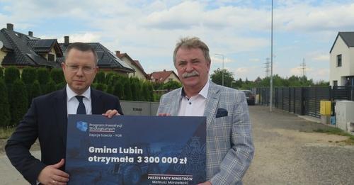 Kolejne miliony na inwestycje - gmina Lubin otrzymała promesę