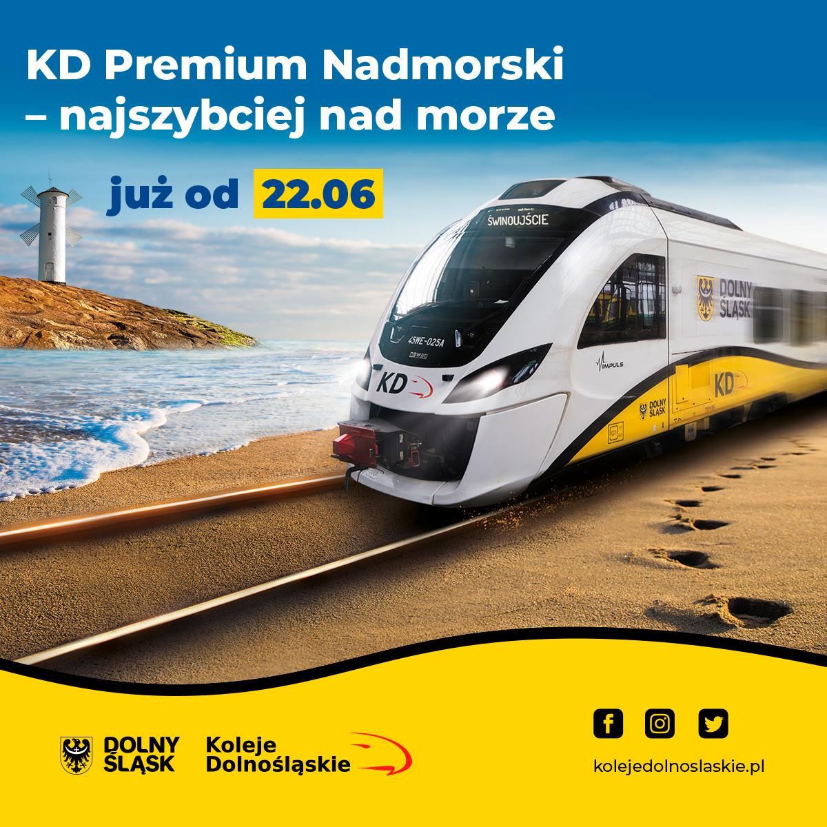 Wrocław Główny - Świnoujście 4h 58'. Takie cuda tylko z Kolejami Dolnośląskimi. KD Nadmorski wraca do gry