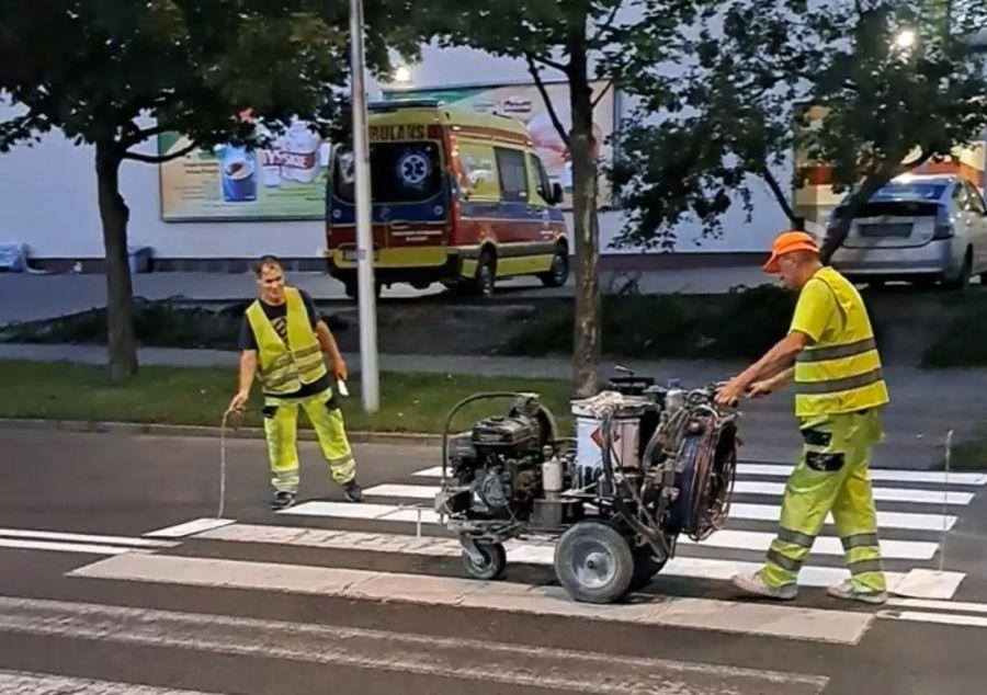 Odświeżają oznakowanie poziome