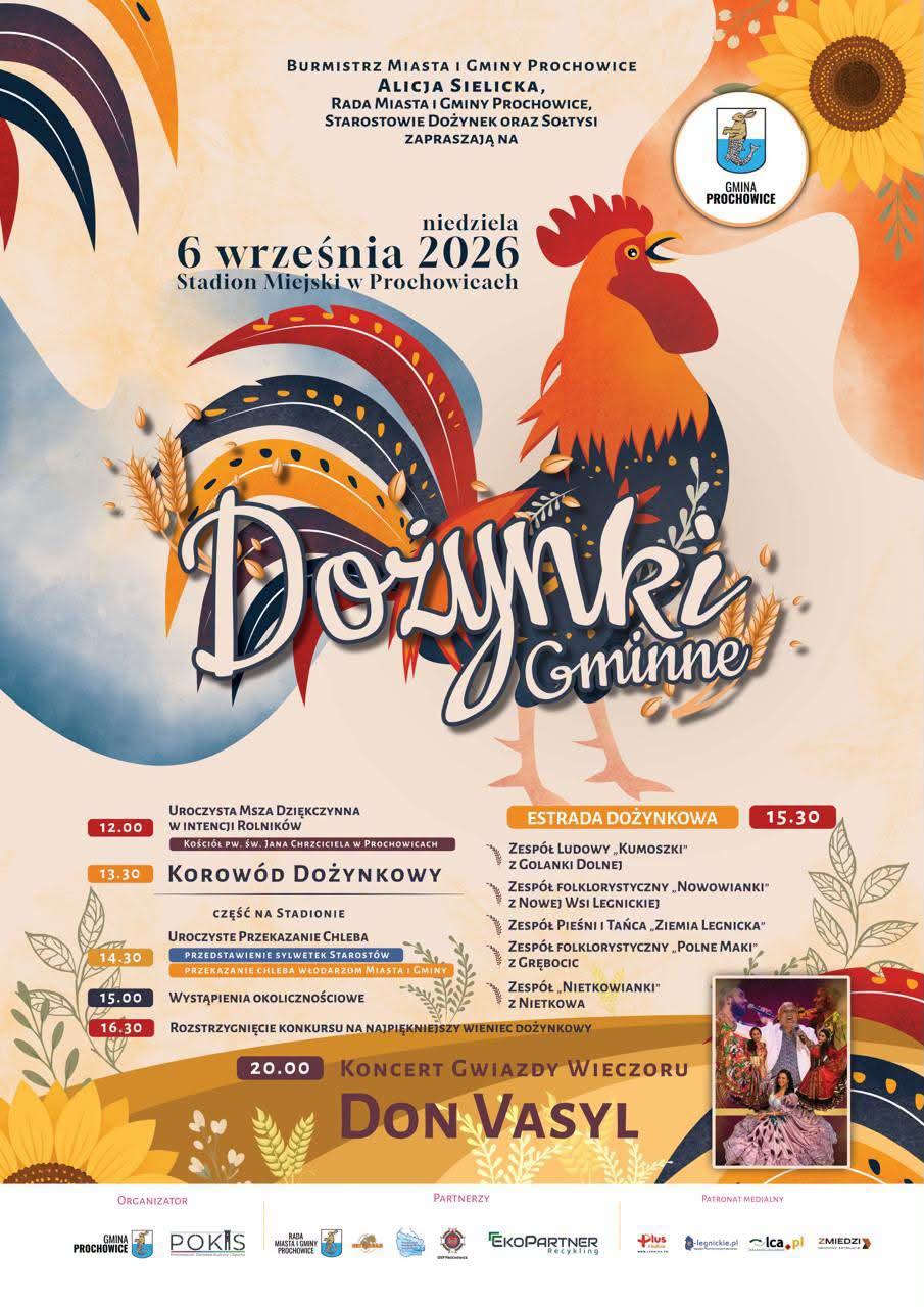 Korowód, wieńce i Don Vasyl. Takie będą dożynki w Prochowicach