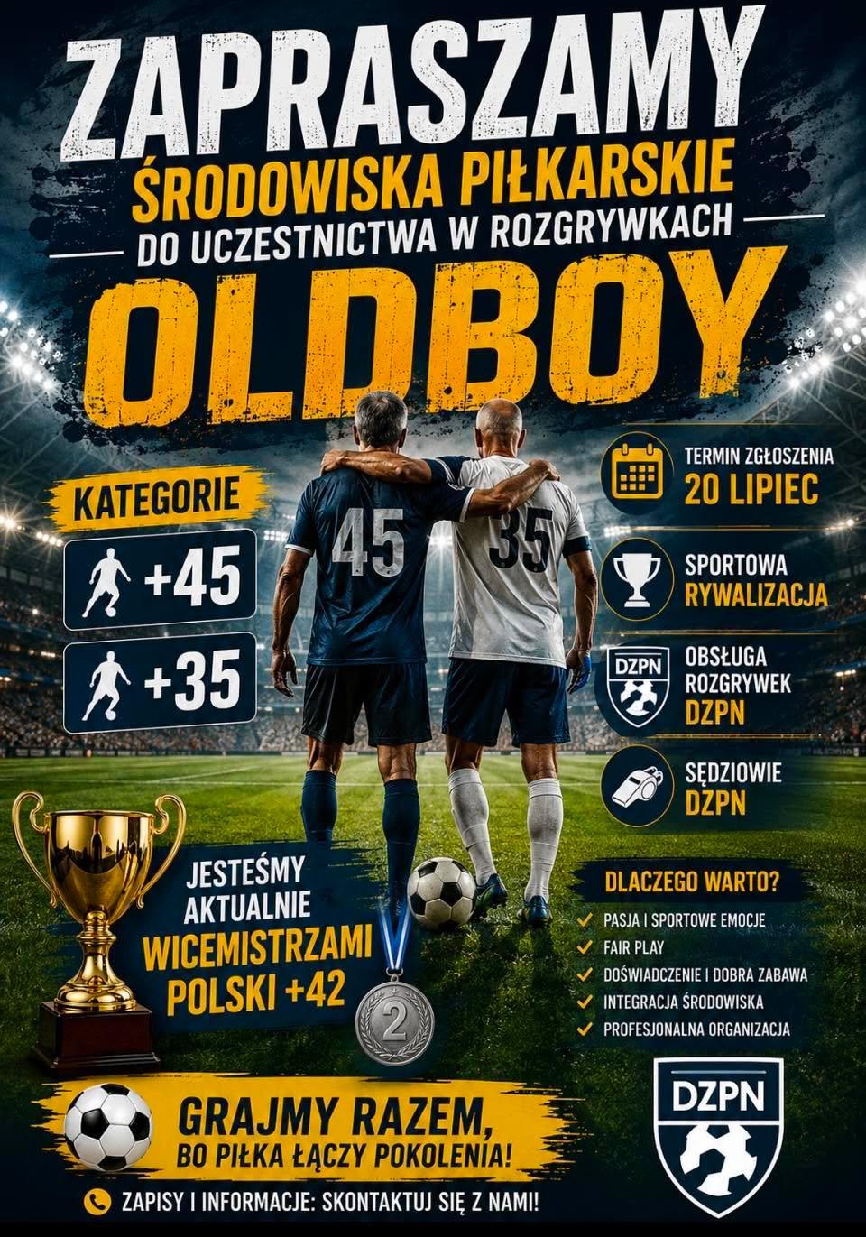 Liga Oldboyów wraca do Podokręgu Legnica. Trwają zapisy do nowych rozgrywek