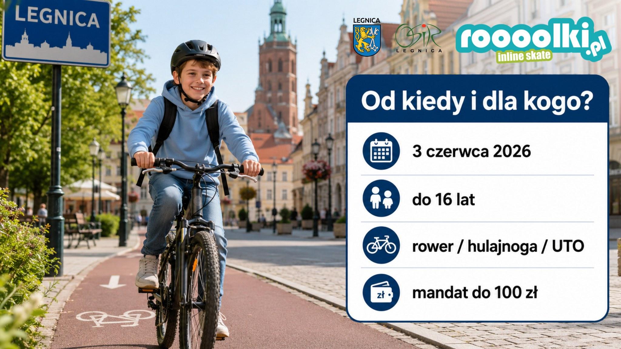 Obowiązkowe kaski dla dzieci w Legnicy od czerwca 2026. Co muszą wiedzieć rodzice?