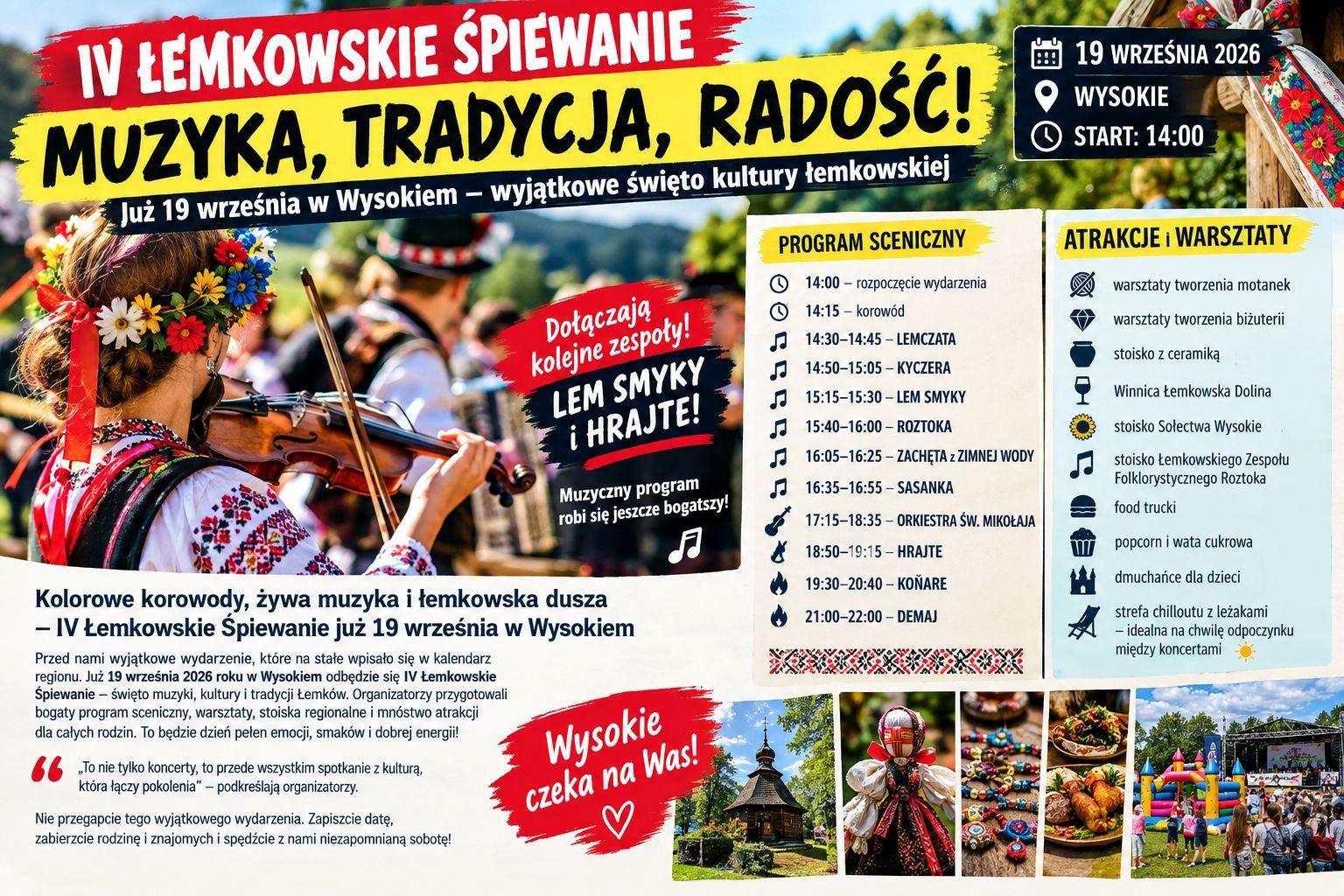 Wysokie szykuje wielkie święto! Będzie muzyka, korowód i zabawa do późnego wieczora