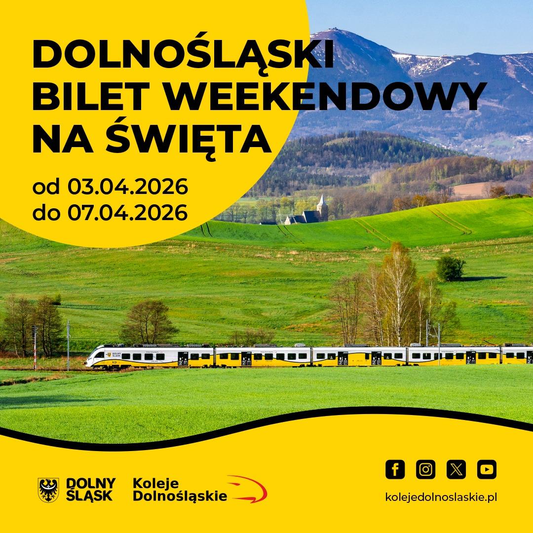 Dolnośląski Bilet Weekendowy dłużej ważny w Wielkanoc