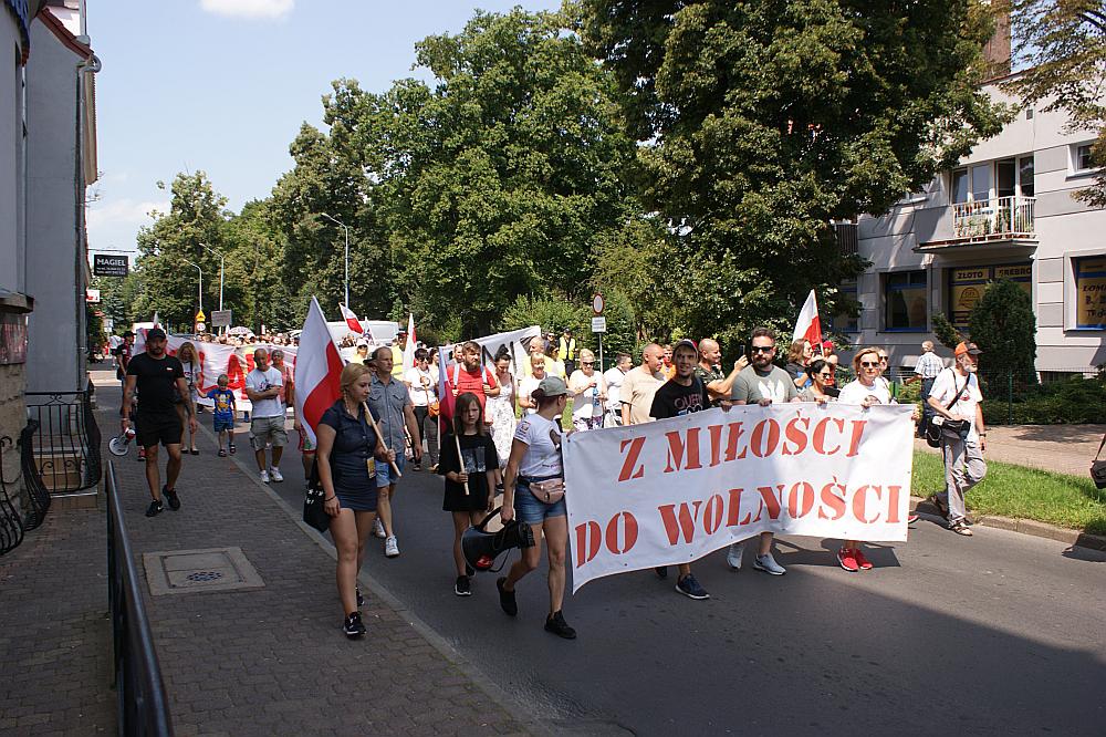 Protest na ulicach Lubina (FOTO)