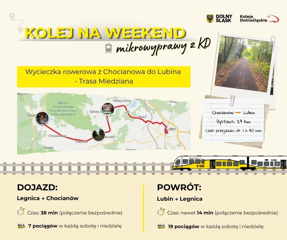 Prezes Kolei Dolnośląskich poleca Trasę Miedzianą. Rowerem z Chocianowa do Lubina i pociągiem ...