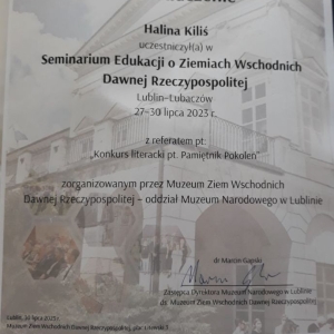 Seminarium Edukacji o Ziemiach Wschodnich Dawnej Rzeczypospolitej05